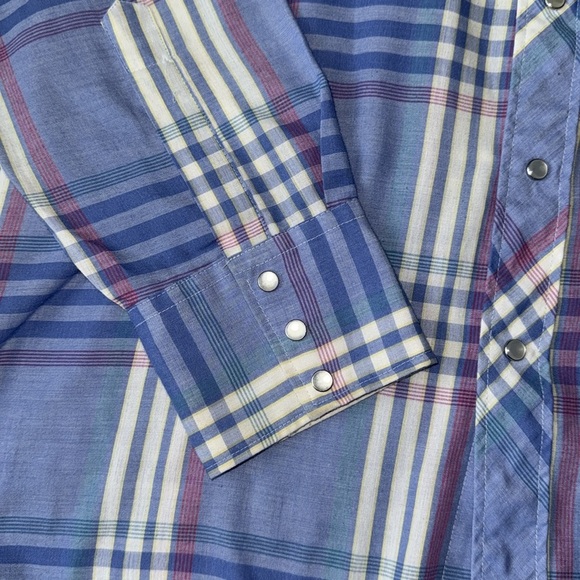 Vintage western Barb Pearlsnap long sleeve XL long tails - Picture 2 of 7